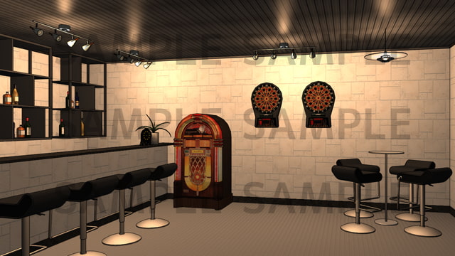 サニーレイン背景素材集vol.12【バー(基本セット)】