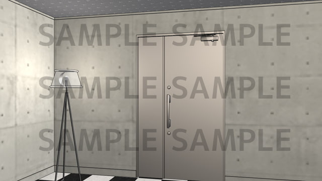 サニーレイン背景素材集vol.18【元倉庫部屋(玄関・シャワーブース)】