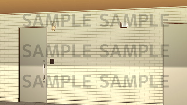 サニーレイン背景素材集vol.20【ロフト部屋(玄関・キッチン)】