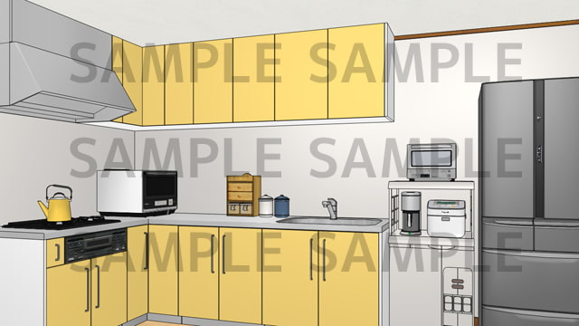 サニーレイン背景素材集vol.24【一軒家(基本セット)】