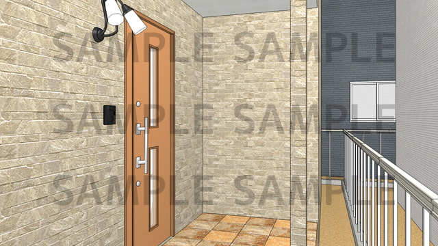 サニーレイン背景素材集vol.25【一軒家(玄関・廊下)】