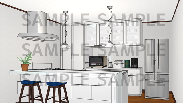 サニーレイン背景素材集vol.28【マンション(基本セット)】