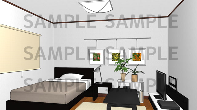 サニーレイン背景素材集vol.30【マンション(個室セット)】