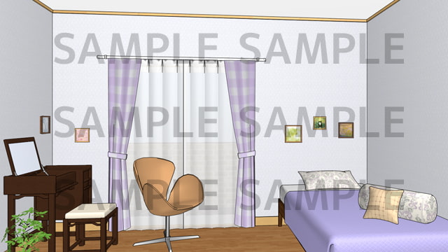 サニーレイン背景素材集vol.32【個室セット】