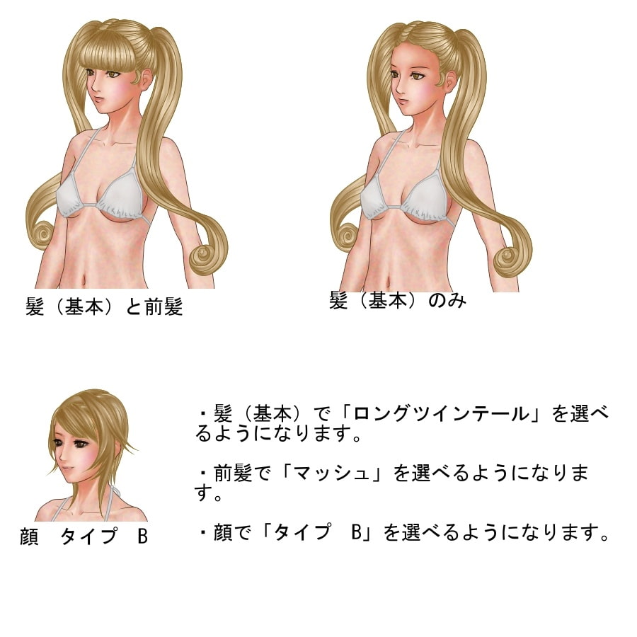 HK01 ロングツインテール追加パッチ