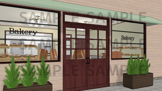 サニーレイン背景素材集vol.35【パン屋(基本セット)】