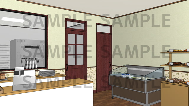 サニーレイン背景素材集vol.35【パン屋(基本セット)】