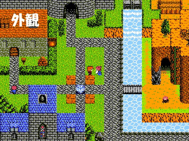ファミコン風RPG基本マップ素材セット