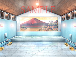 著作権フリー背景CG素材「銭湯」