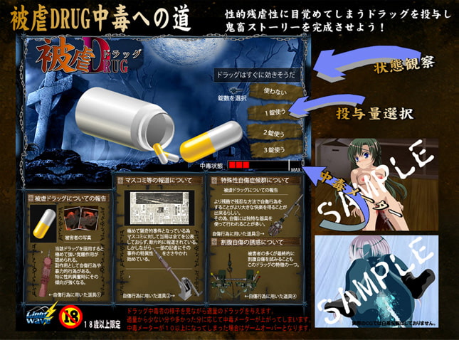 被虐ドラッグSLG 放浪する晩餐