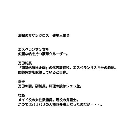 小説 海賊のサザンクロス/しょうきの村