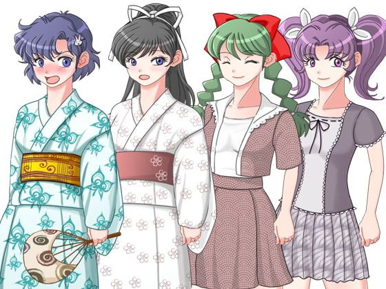 立ち絵キャラクター素材(夏のバケーション)