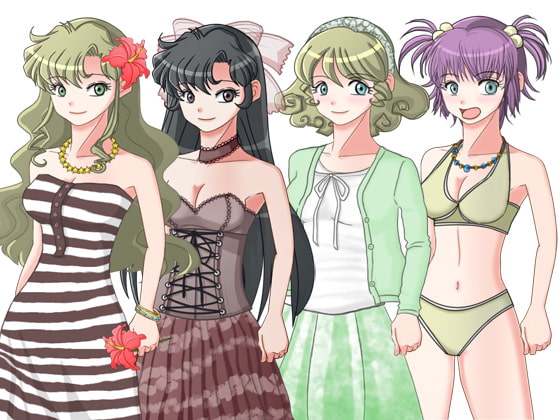 立ち絵キャラクター素材(夏のバケーション)