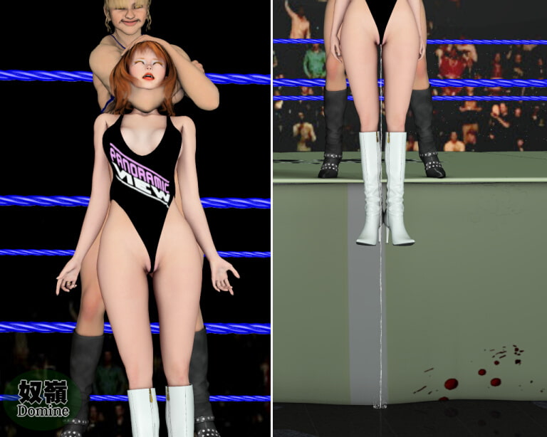 ハイレグベビーフェイス軍 VS マッスルヒール姉妹