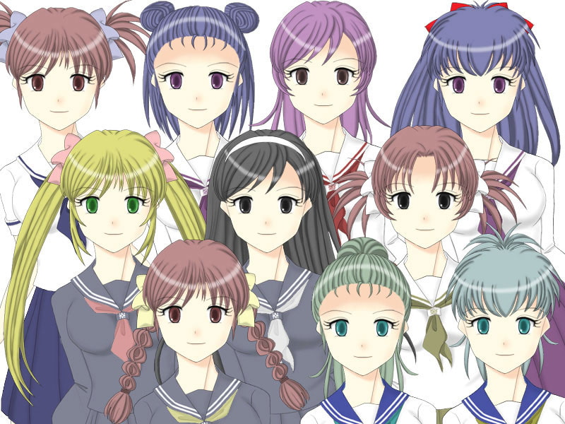 立絵素材 セーラー服+(プラス)