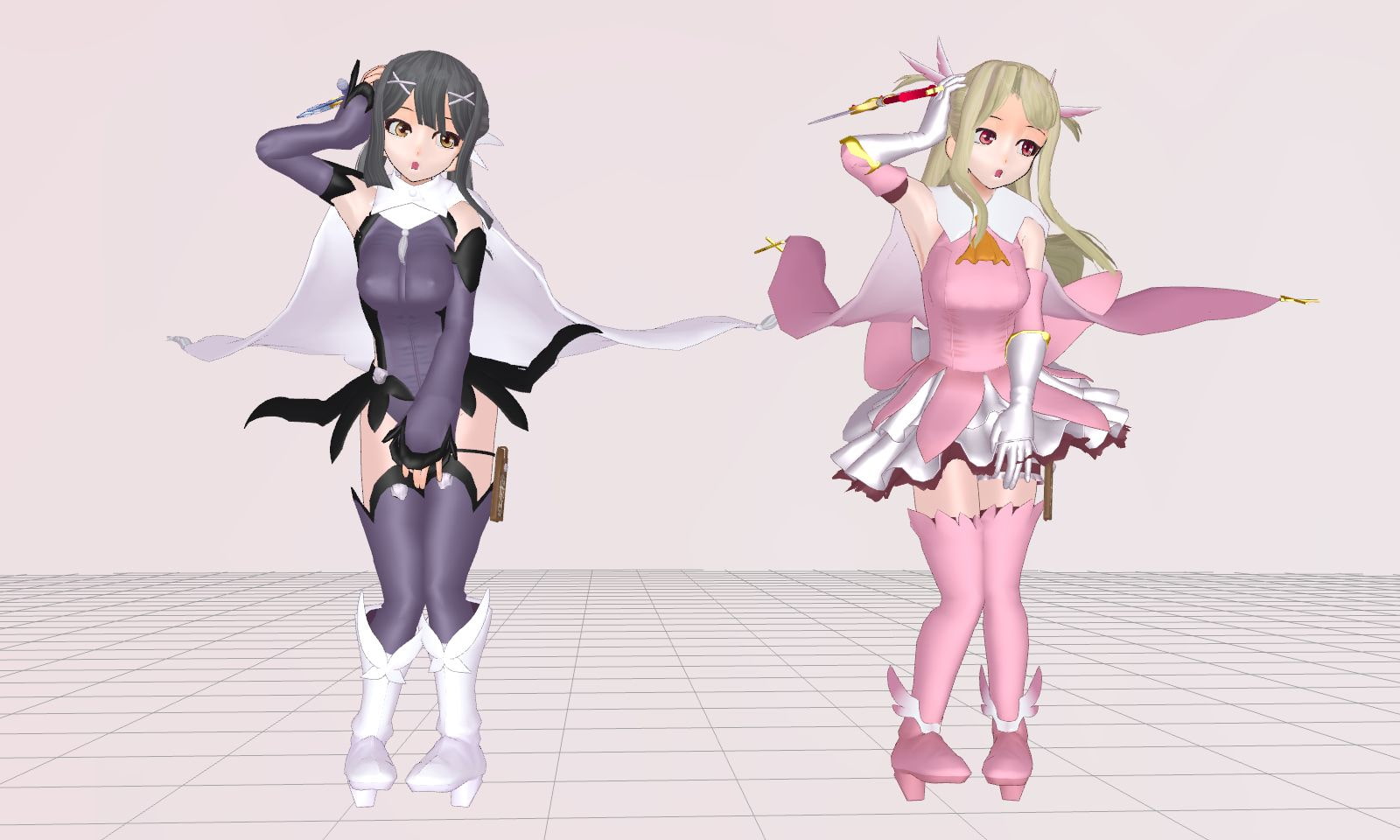 3Dカスタム少女用追加衣装データ ”3Dカスタムプリズ○☆○リヤ イリ○&美○”