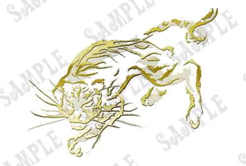 年賀状用十二支素材集～筆書き和風バージョン～