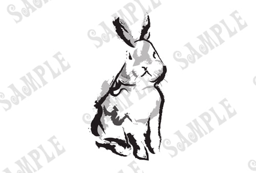 年賀状用十二支素材集～筆書き和風バージョン～