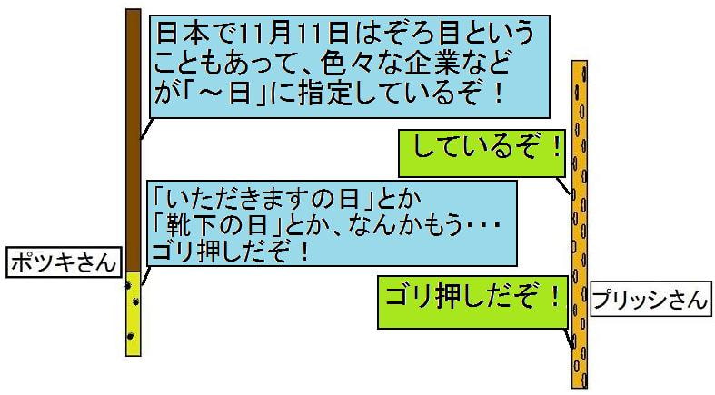 「11月といえばポッ○ーの日ぐらいしか思いつかな――」だぁ?寝言言ってんじゃねえよ