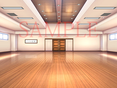 著作権フリー背景CG素材「道場」