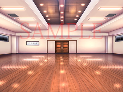 著作権フリー背景CG素材「道場」