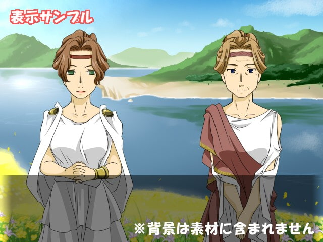 モブ用立ち絵素材～神殿の女性～