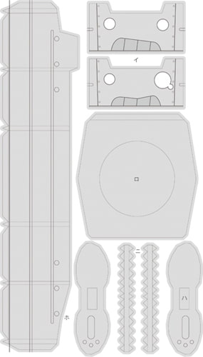 ○装砲くんペーパークラフト