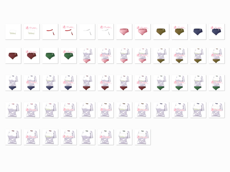 佐野俊英があなたの専用原画マンになります 衣装素材集B - 体操服 -