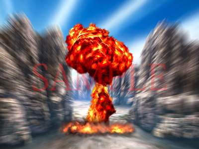 著作権フリー背景CG素材「爆発エフェクト」