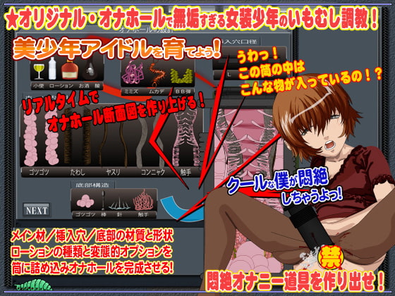 美少年アイドルを創り出し鬼畜オナホールで調教しよう