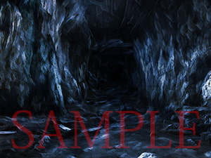 著作権フリー背景CG素材「洞窟」