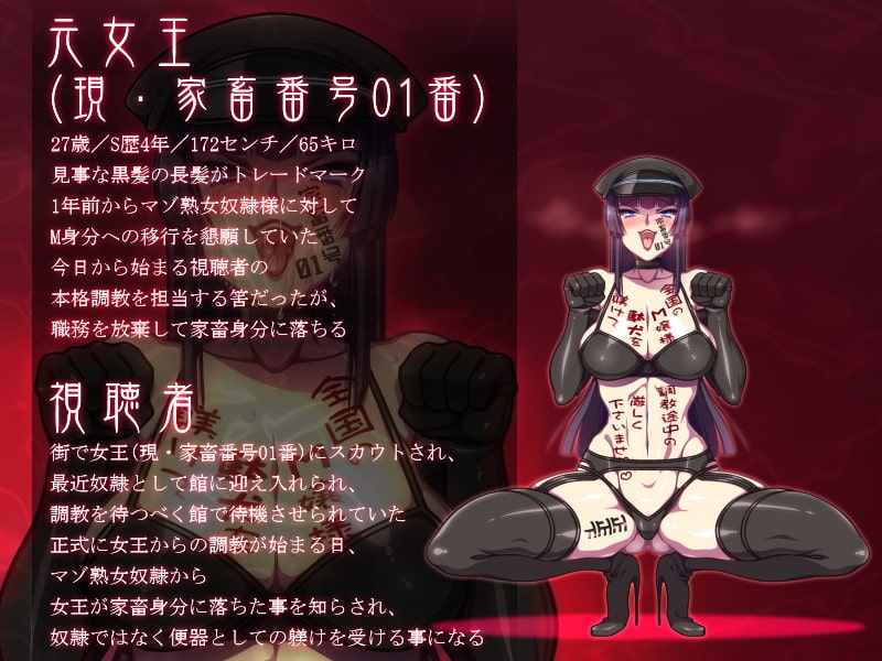 最愛の女王様を寝取って下さったマゾ奴隷様に最下層便器としての悦びと作法を教えて頂く調教音声