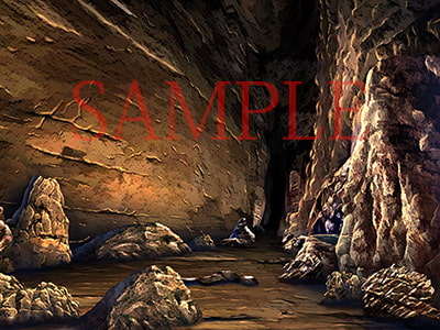 著作権フリー背景CG素材「洞窟2」