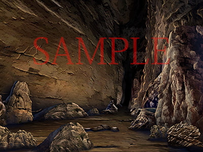 著作権フリー背景CG素材「洞窟2」