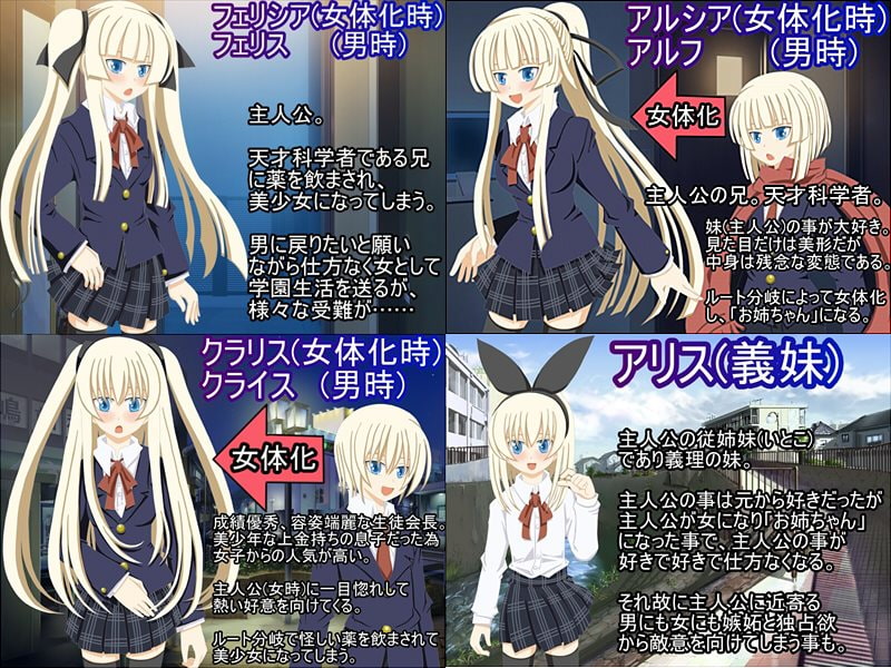 【女体化】 僕が金髪ツインテールの妹になった時! 【TS】