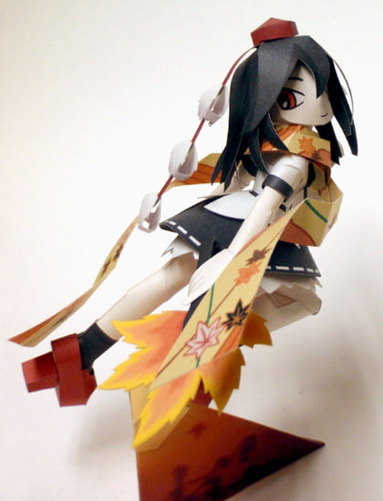 ペーパークラフト射命丸