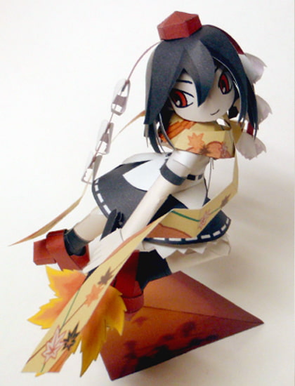 ペーパークラフト射命丸