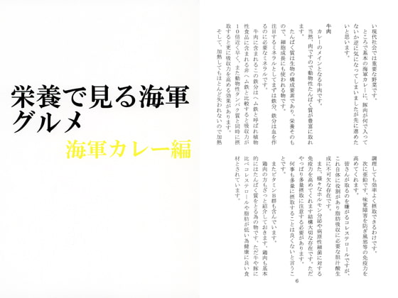 栄養で見る海軍グルメ 海軍カレー編