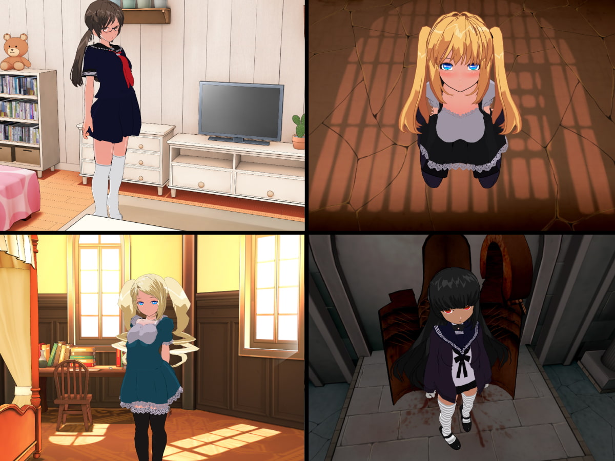 3Dカスタム背景 -お部屋編-