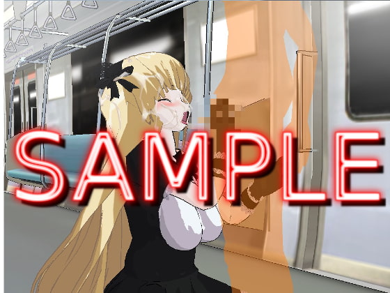 電車で出会った金髪メイドをオナホ調教する