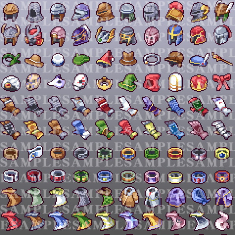 ゲーム製作用アイコン集 防具編