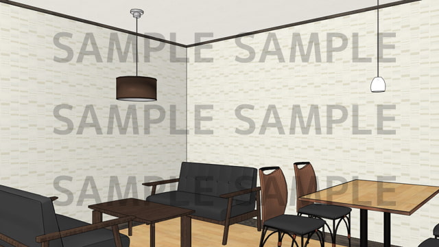 サニーレイン背景素材集vol.41【コーヒーショップ】