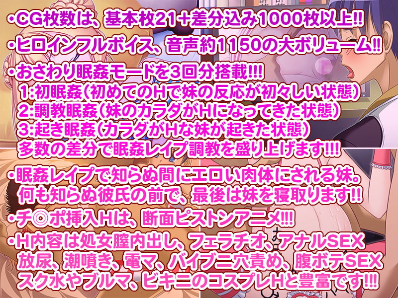 ナマイキ妹の寝取り方～眠姦レイプ×妹オナホは兄専用～