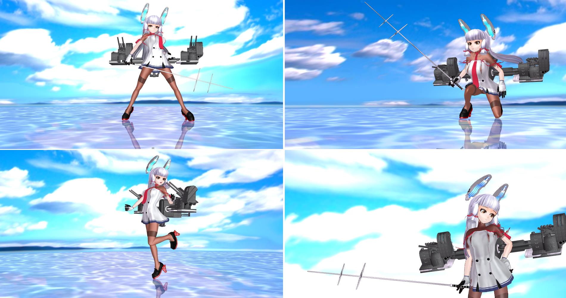 3Dカスタム少女用追加衣装 セット ”3Dカスタム 駆逐艦娘”