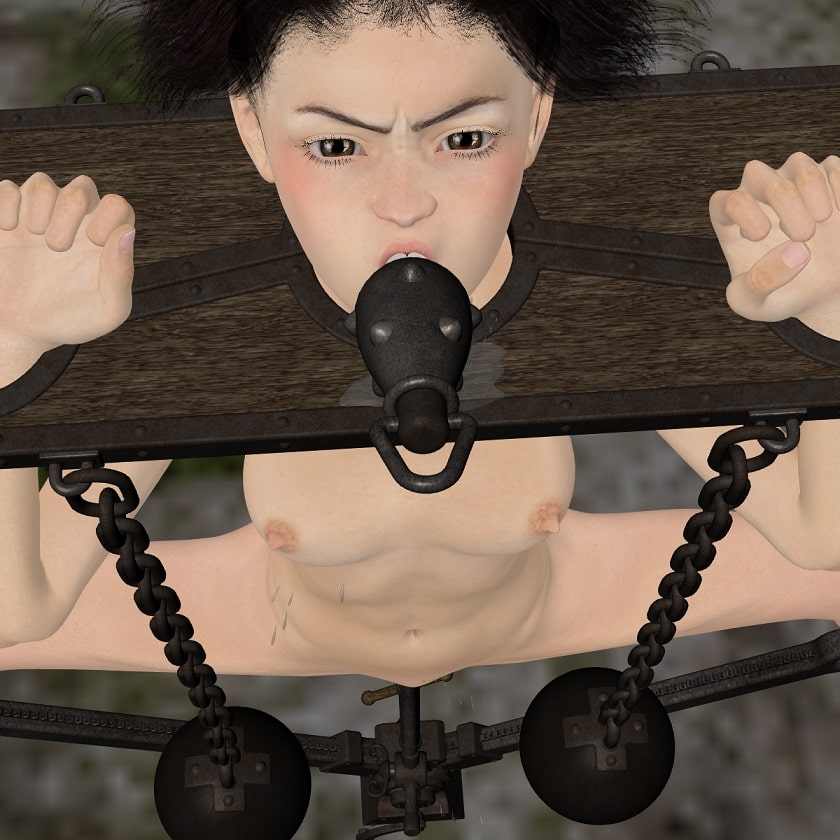 電マと針責めを受けるJ○