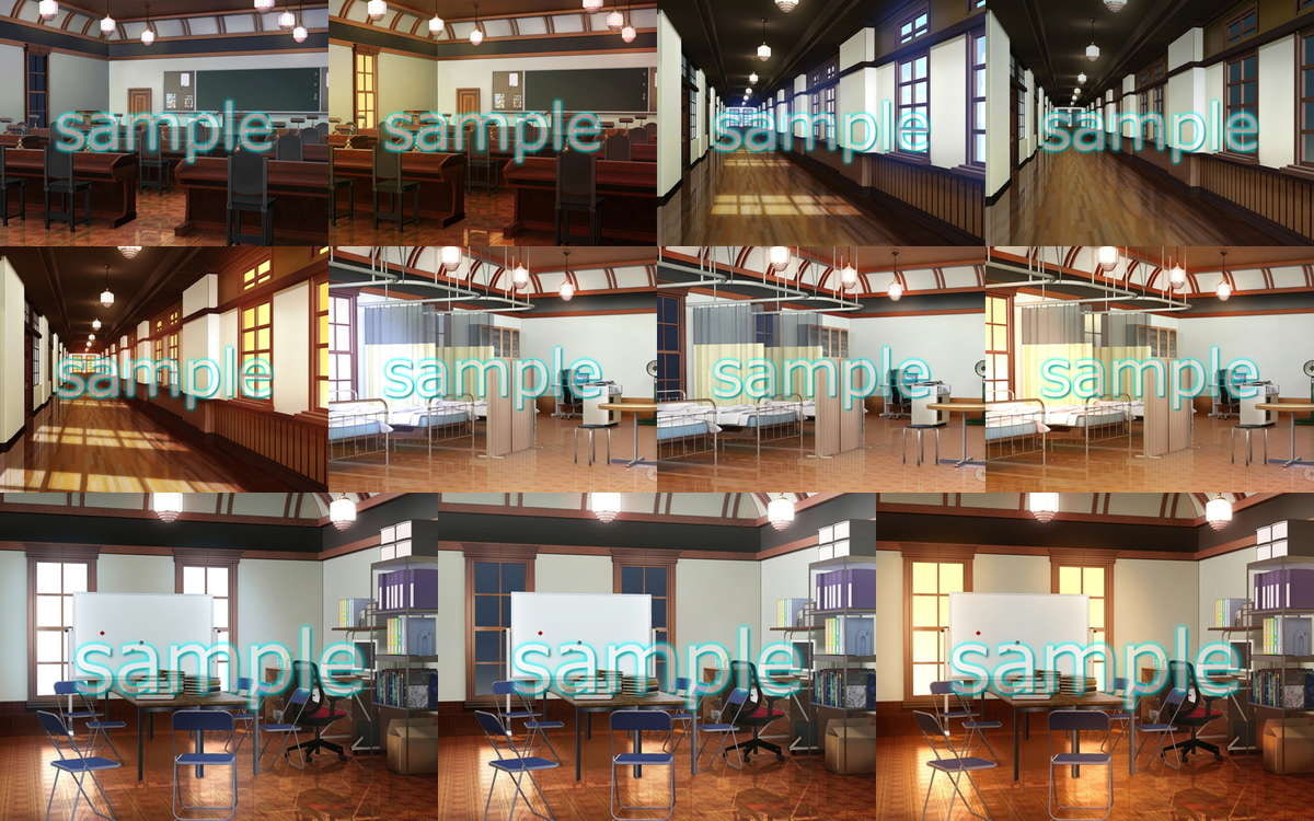 みにくる背景CG素材集『学園編』part06