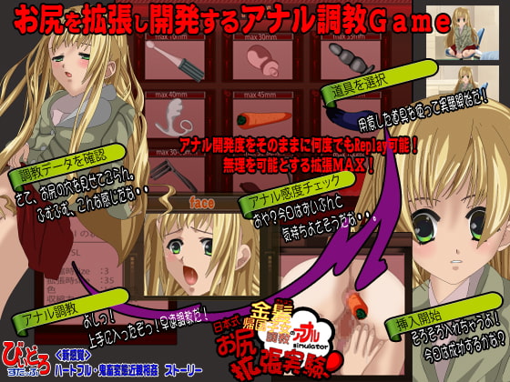 金髪帰国子女のアナル調教シミュレーター