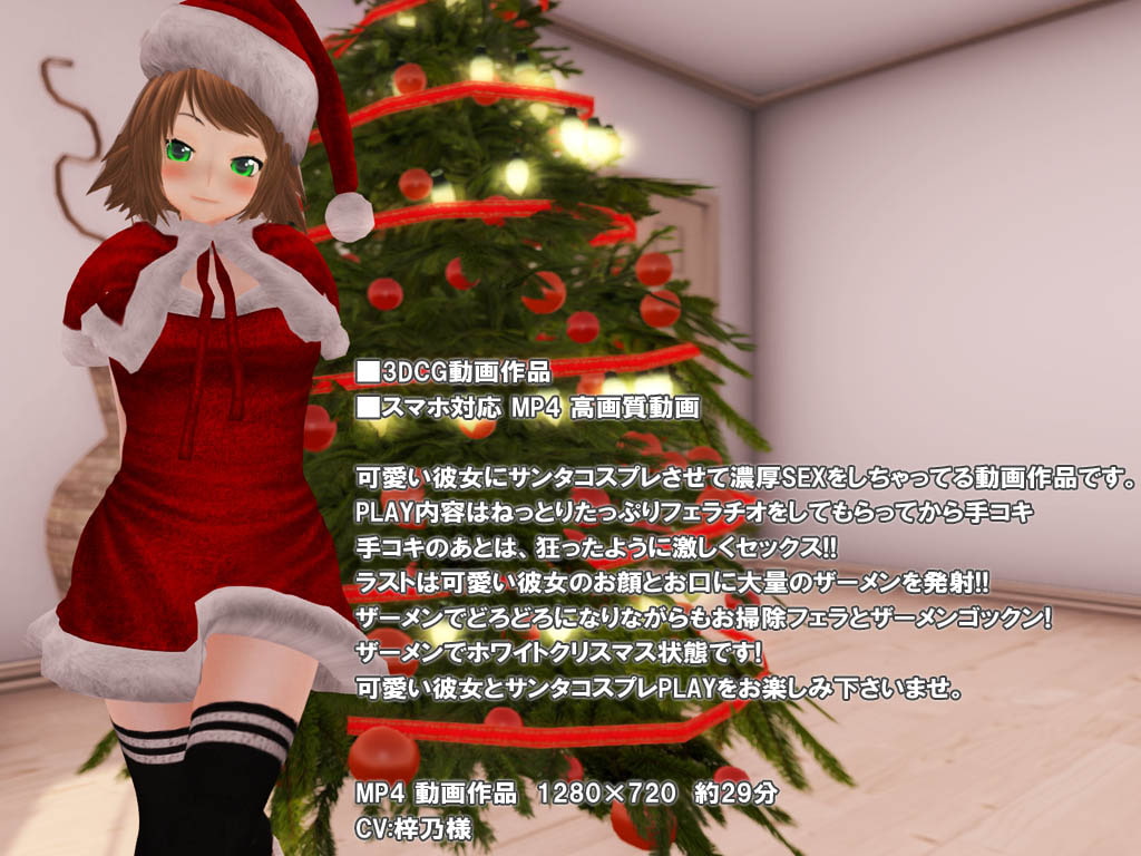 彼女とサンタコスプレSEX