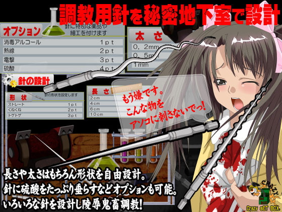 今日もお○んこに針を刺しに行きます