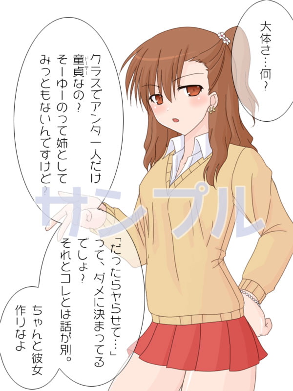 ビッチっぽい姉に筆下ろしをお願いしたら実は姉も処女だった!